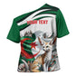 Algeria Fennec Fox Personalized Cross Shoulder Shirt with Algerian Culture and Nature