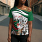 Algeria Fennec Fox Personalized Cross Shoulder Shirt with Algerian Culture and Nature