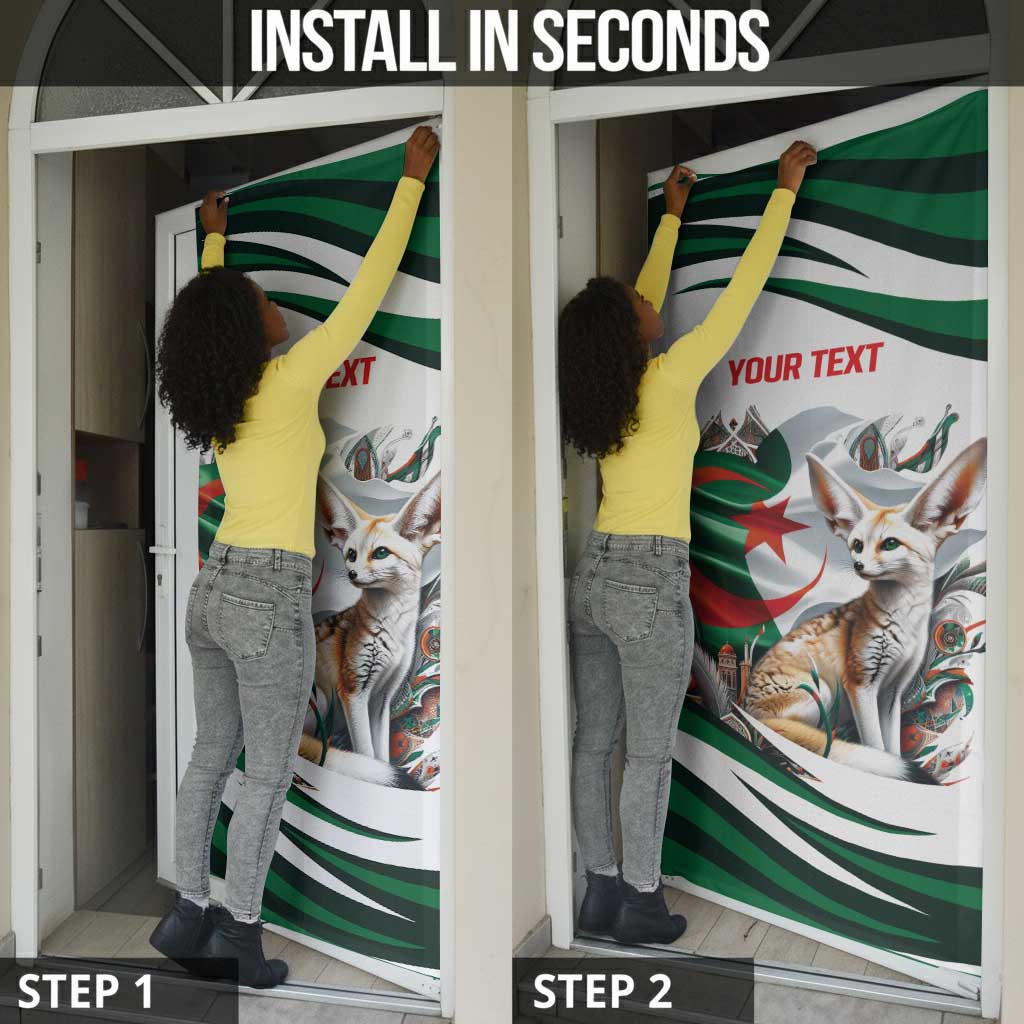Algeria Fennec Fox Personalized Door Cover with Algerian Culture and Nature
