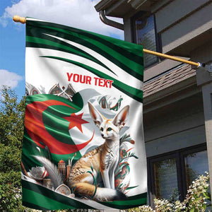 Algeria Fennec Fox Personalized Garden Flag with Algerian Culture and Nature