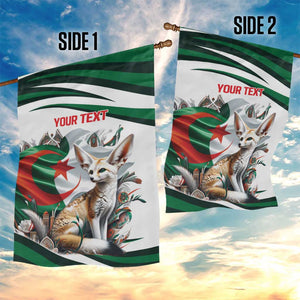 Algeria Fennec Fox Personalized Garden Flag with Algerian Culture and Nature