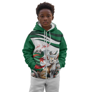 Algeria Fennec Fox Personalized Kid Hoodie with Algerian Culture and Nature