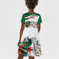 Algeria Fennec Fox Personalized Kid Short Sleeve Dress with Algerian Culture and Nature