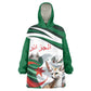 Algeria Fennec Fox Personalized KId Wearable Blanket Hoodie with Algerian Culture and Nature