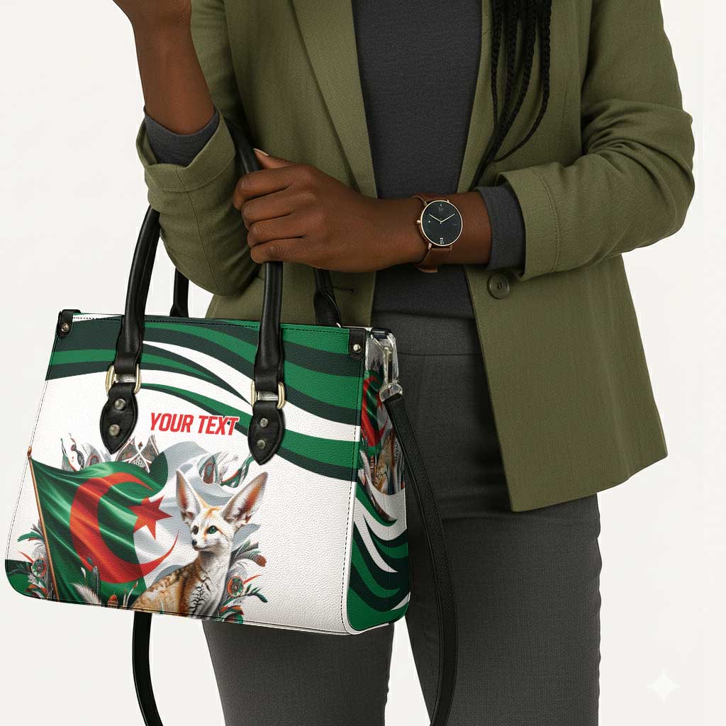 Algeria Fennec Fox Personalized Leather Bag with Algerian Culture and Nature