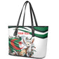 Algeria Fennec Fox Personalized Leather Tote Bag with Algerian Culture and Nature