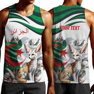 Algeria Fennec Fox Personalized Men Tank Top with Algerian Culture and Nature