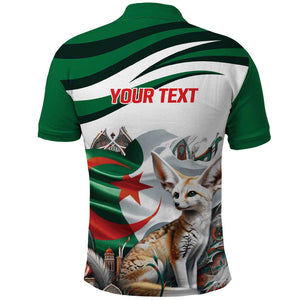 Algeria Fennec Fox Personalized Polo Shirt with Algerian Culture and Nature