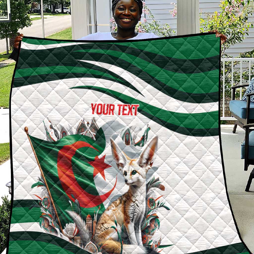 Algeria Fennec Fox Personalized Quilt with Algerian Culture and Nature