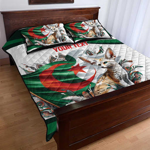 Algeria Fennec Fox Personalized Quilt Bed Set with Algerian Culture and Nature