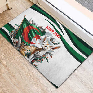 Algeria Fennec Fox Personalized Rubber Doormat with Algerian Culture and Nature