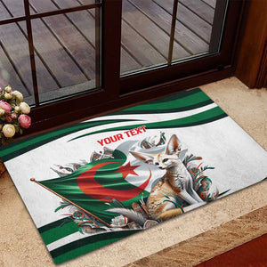 Algeria Fennec Fox Personalized Rubber Doormat with Algerian Culture and Nature