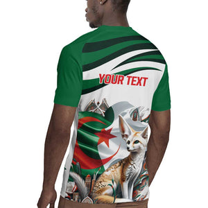 Algeria Fennec Fox Personalized Rugby Jersey with Algerian Culture and Nature