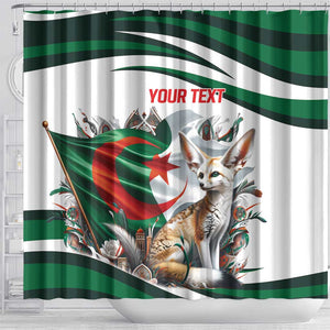 Algeria Fennec Fox Personalized Shower Curtain with Algerian Culture and Nature