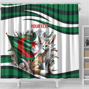 Algeria Fennec Fox Personalized Shower Curtain with Algerian Culture and Nature