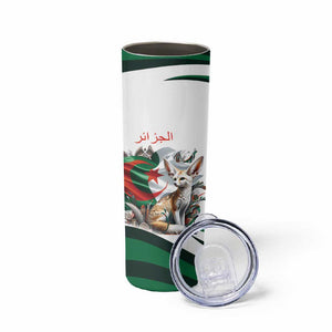 Algeria Fennec Fox Personalized Skinny Tumbler with Algerian Culture and Nature