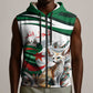 Algeria Fennec Fox Personalized Sleeveless Zip Hoodie with Algerian Culture and Nature - African Pride