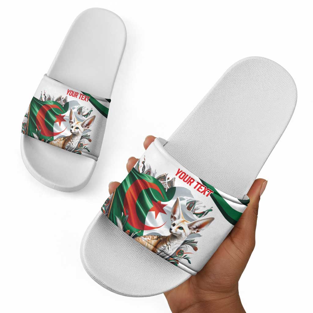 Algeria Fennec Fox Personalized Slide Sandals with Algerian Culture and Nature