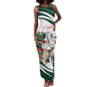 Algeria Fennec Fox Personalized Tank Maxi Dress with Algerian Culture and Nature