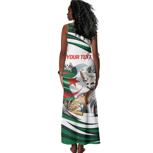 Algeria Fennec Fox Personalized Tank Maxi Dress with Algerian Culture and Nature