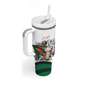 Algeria Fennec Fox Personalized Tumbler With Handle with Algerian Culture and Nature