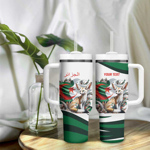 Algeria Fennec Fox Personalized Tumbler With Handle with Algerian Culture and Nature