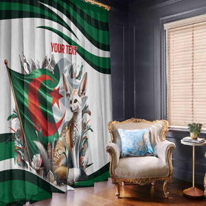 Algeria Fennec Fox Personalized Window Curtain with Algerian Culture and Nature