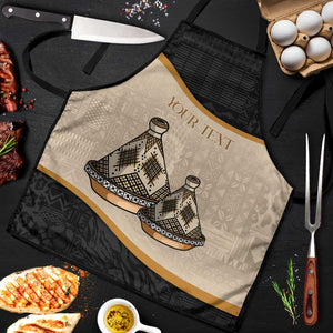 Algeria Tajine Dish Personalized Apron with African Tribal Pattern