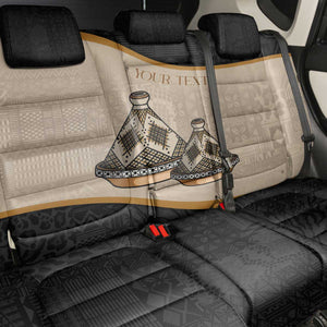 Algeria Tajine Dish Personalized Back Car Seat Cover with African Tribal Pattern