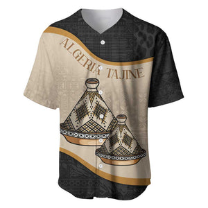 Algeria Tajine Dish Personalized Baseball Jersey with African Tribal Pattern