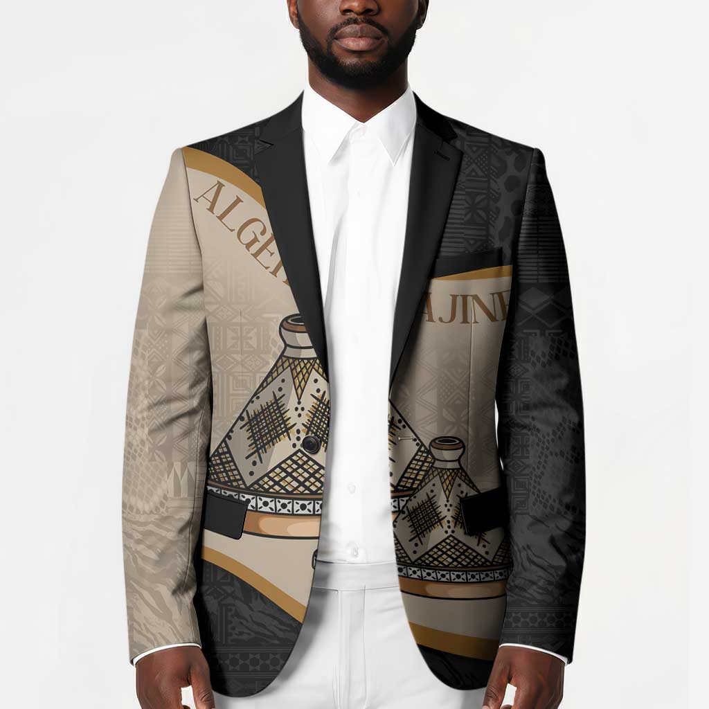 Algeria Tajine Dish Personalized Blazer with African Tribal Pattern
