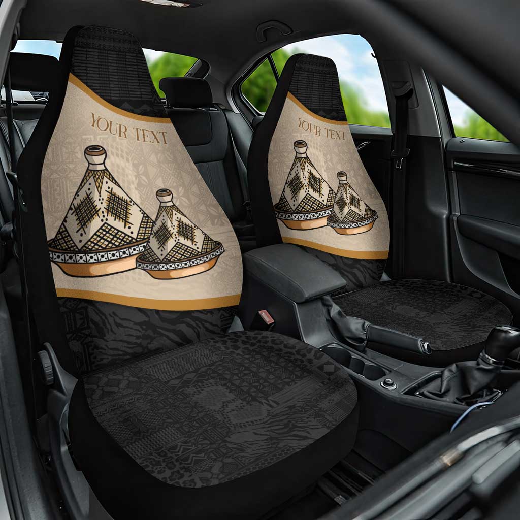 Algeria Tajine Dish Personalized Car Seat Cover with African Tribal Pattern