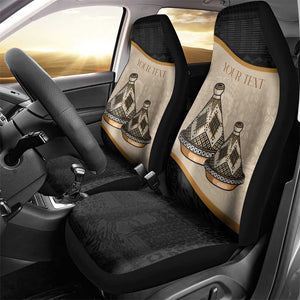 Algeria Tajine Dish Personalized Car Seat Cover with African Tribal Pattern