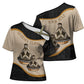 Algeria Tajine Dish Personalized Cross Shoulder Shirt with African Tribal Pattern