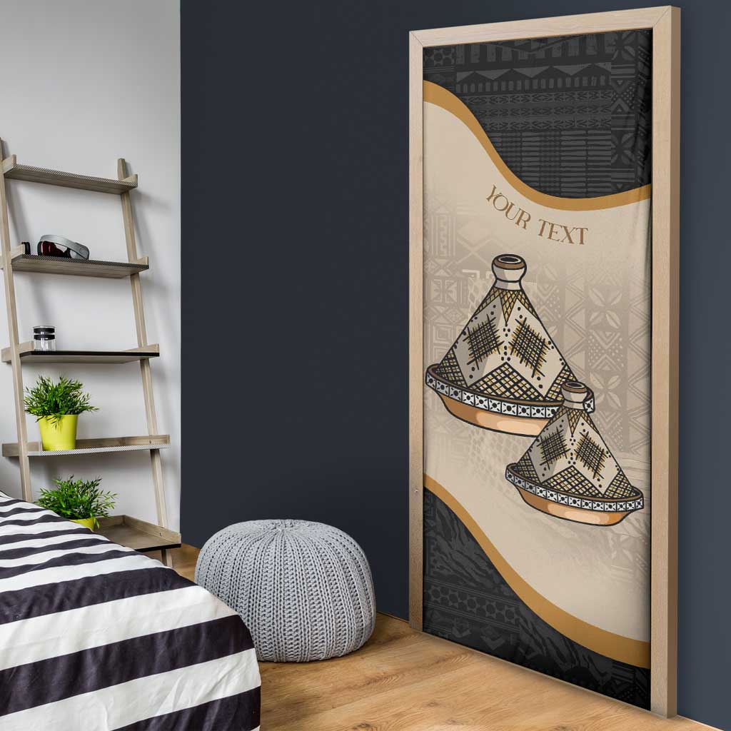Algeria Tajine Dish Personalized Door Cover with African Tribal Pattern