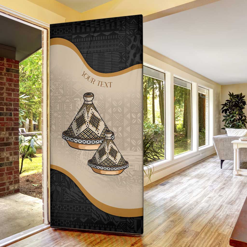 Algeria Tajine Dish Personalized Door Cover with African Tribal Pattern