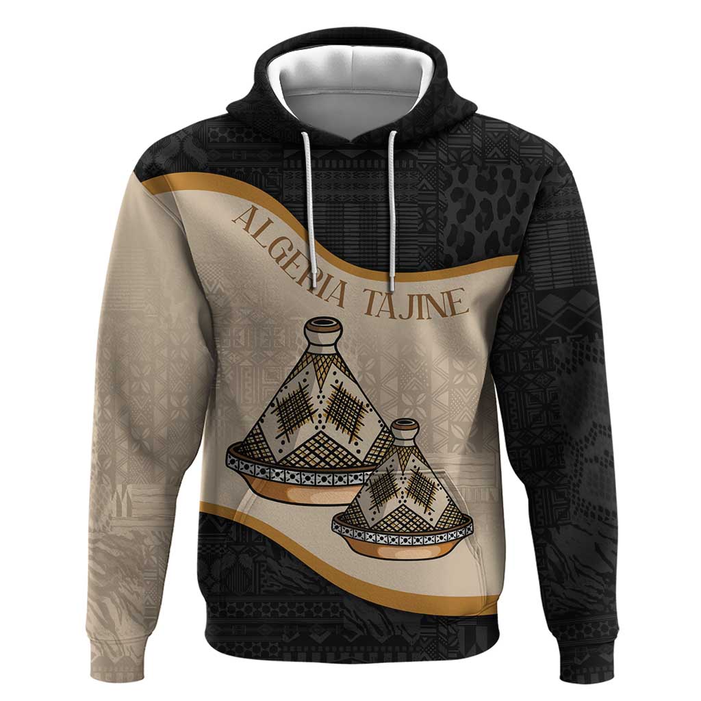 Algeria Tajine Dish Personalized Hoodie with African Tribal Pattern