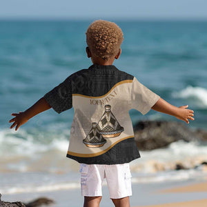 Algeria Tajine Dish Personalized Kid Hawaiian Shirt with African Tribal Pattern