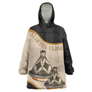 Algeria Tajine Dish Personalized KId Wearable Blanket Hoodie with African Tribal Pattern