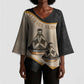 Algeria Tajine Dish Personalized Kimono Sleeve Blouse with African Tribal Pattern