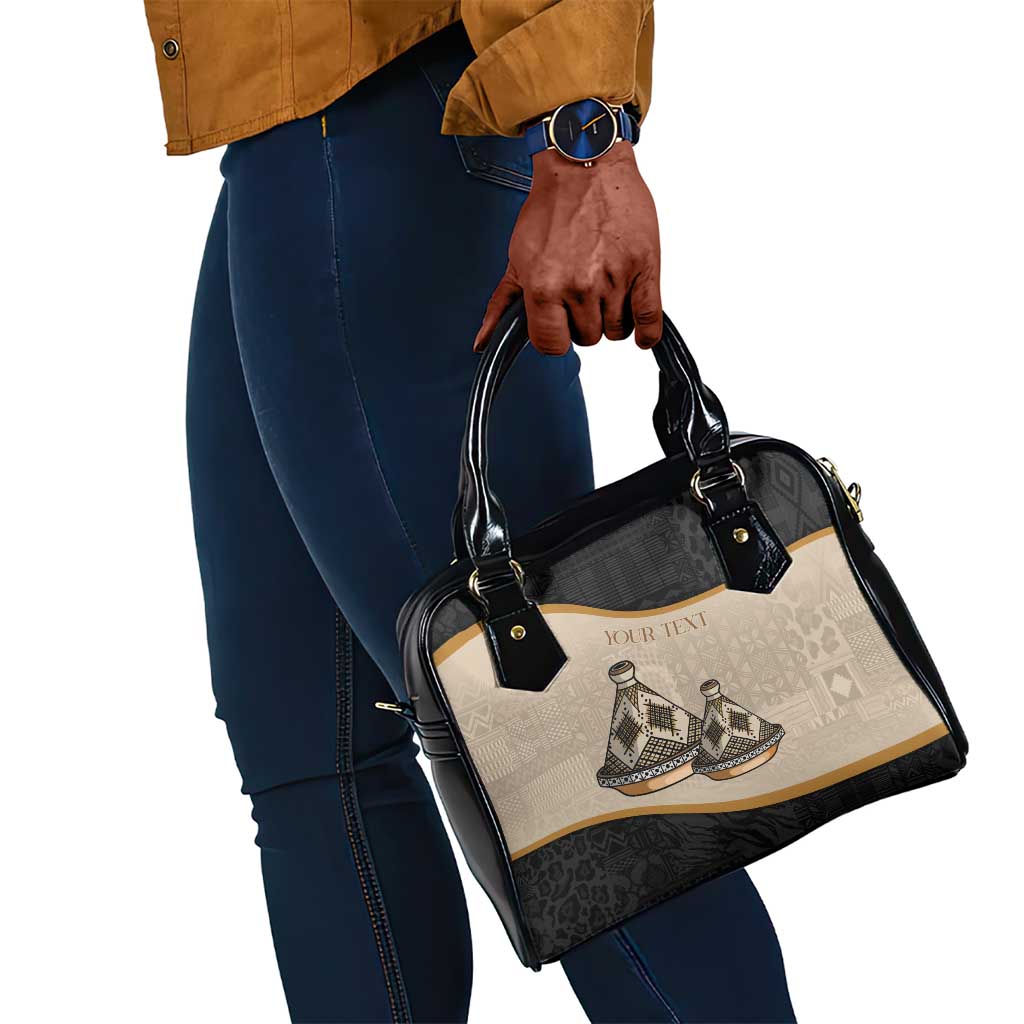 Algeria Tajine Dish Personalized Shoulder Handbag with African Tribal Pattern