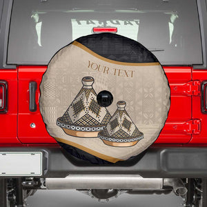 Algeria Tajine Dish Personalized Spare Tire Cover with African Tribal Pattern