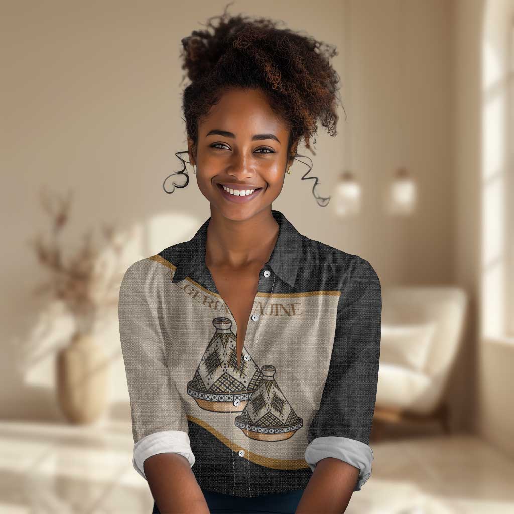 Algeria Tajine Dish Personalized Women Casual Shirt with African Tribal Pattern LT9