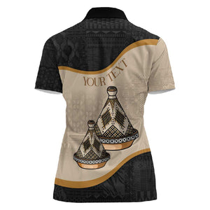 Algeria Tajine Dish Personalized Women Polo Shirt with African Tribal Pattern