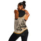 Algeria Tajine Dish Personalized Women Racerback Tank with African Tribal Pattern