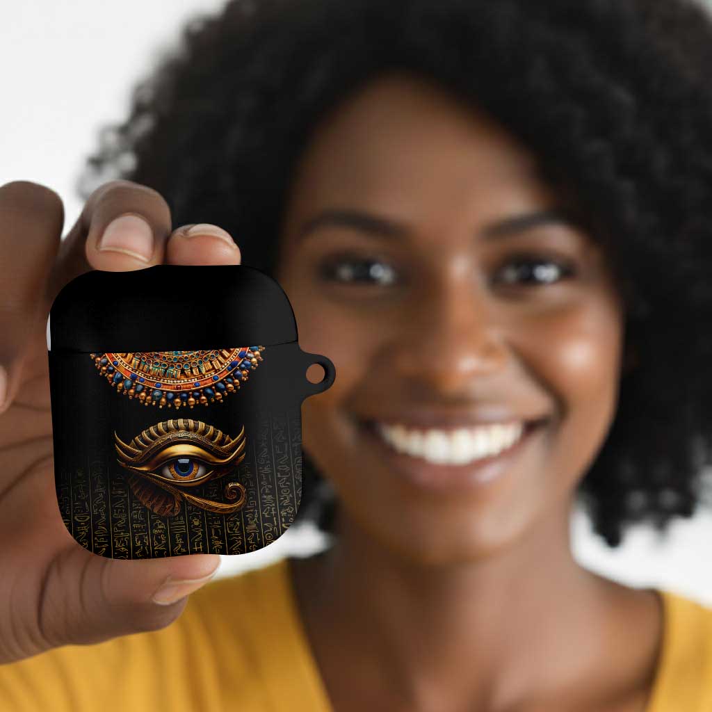 Egypt Eyes Of Horus AirPods Case with Egyptian Hieroglyphs
