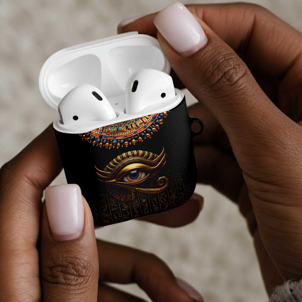 Egypt Eyes Of Horus AirPods Case with Egyptian Hieroglyphs