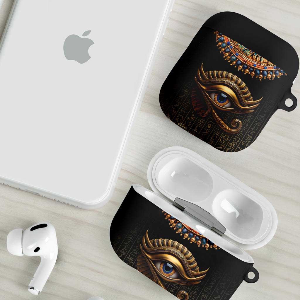 Egypt Eyes Of Horus AirPods Case with Egyptian Hieroglyphs