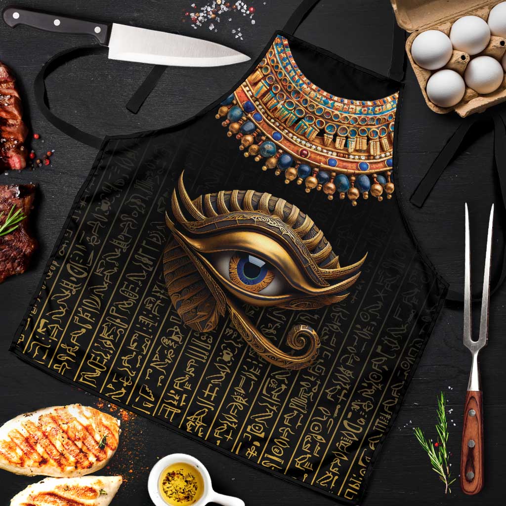 Egypt Eyes Of Horus Apron with Egyptian Hieroglyphs