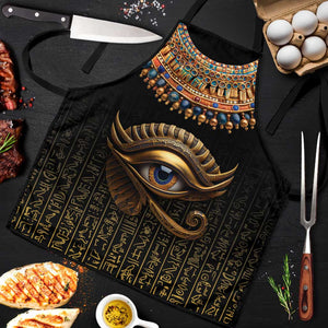 Egypt Eyes Of Horus Apron with Egyptian Hieroglyphs